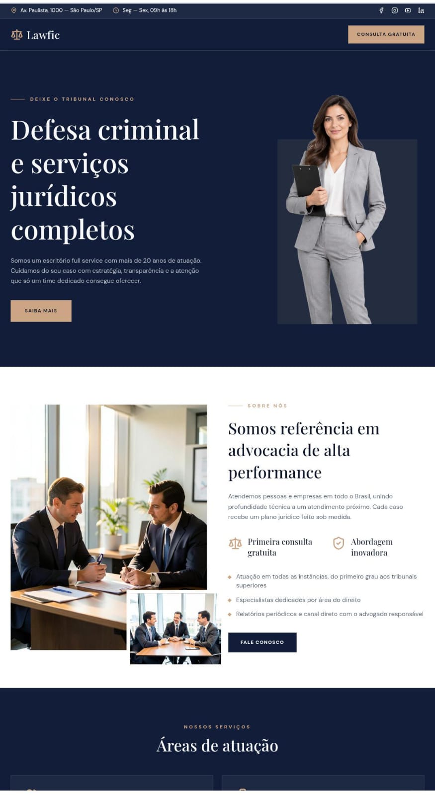 Modelo demonstrativo LAWFiC em celular